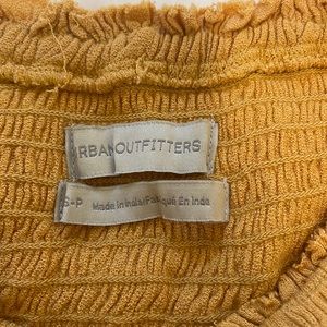 Cropped burnt orange/yellow off should long sleeve